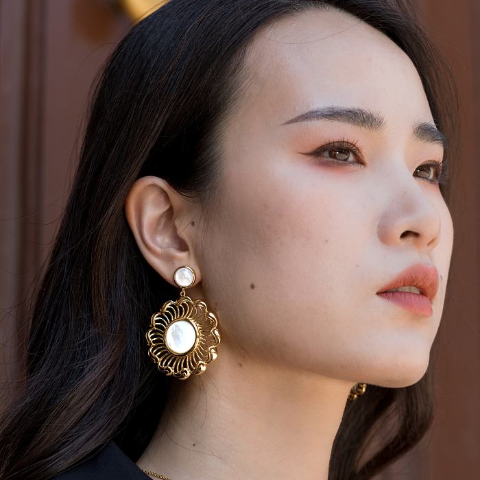 Wave - Silk Road - Mother of Pearl - Sterling Silver Earrings | Online Shop | Light Stone Jewellery