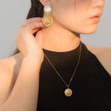 Lotus - Silk Road - Mother of Pearl- Luxury Sterling Silver Earrings