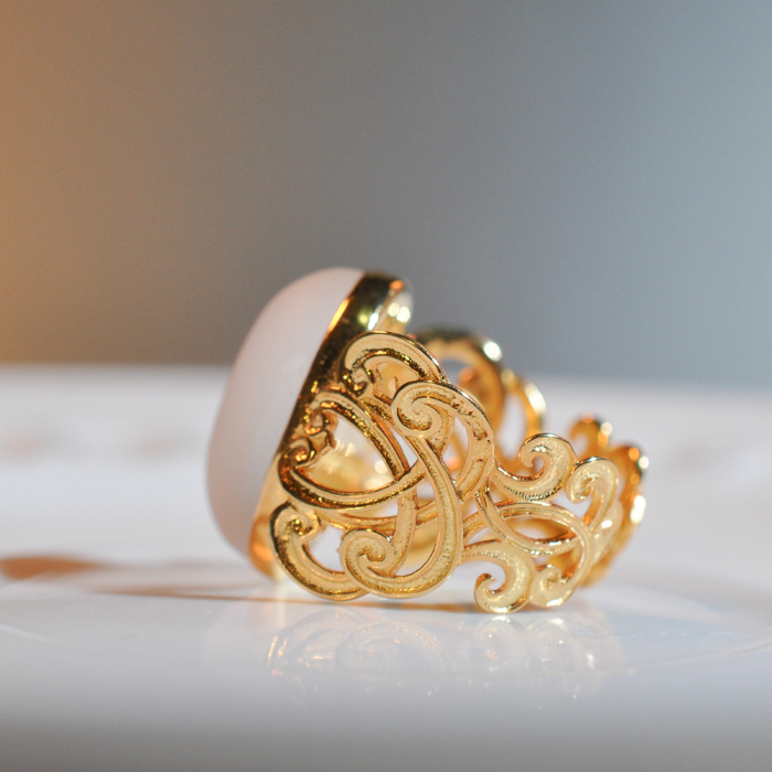 Glaze Ring - Traditional Fish Pattern -925 Sliver Ring - Sterling Silver - Designer Ring