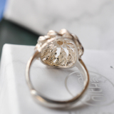 Sun Wave - Miao Silver Filigree Ring - Handmade