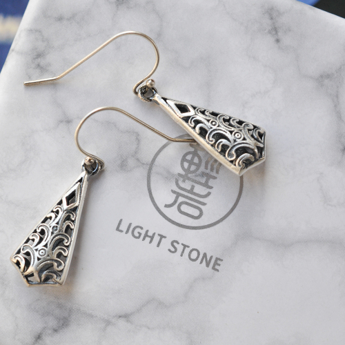 Drop - Vintage Silver Earrings