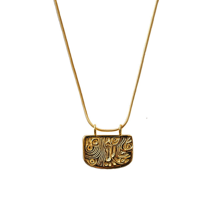 Elegant Gold Phoenix Feather Pendant Choker in the Totem Collection
