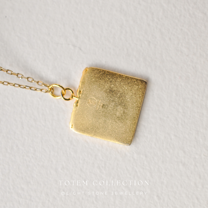Elegant Gold Necklace with Pine Tree Pendant - Designer Artisan Jewelry
