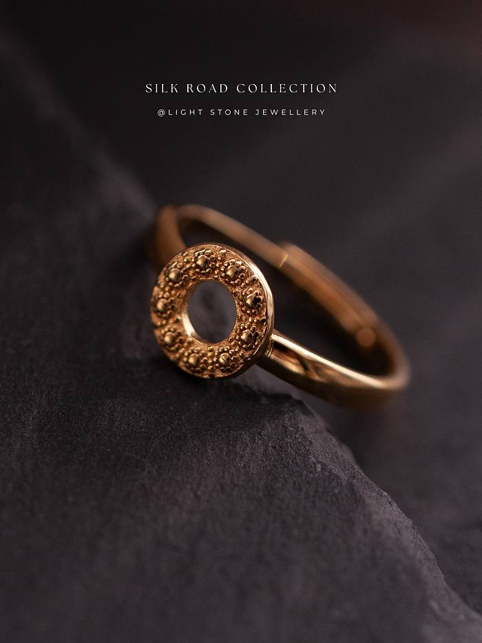 Sunrise - Silk Road - Gold-Plated Sterling Silver Ring