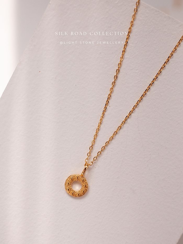 Sunrise - Silk Road - Gold-Plated Sterling Silver Necklace