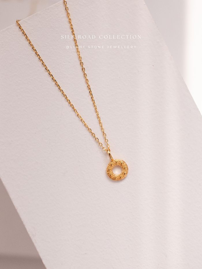 Sunrise - Silk Road - Gold-Plated Sterling Silver Necklace