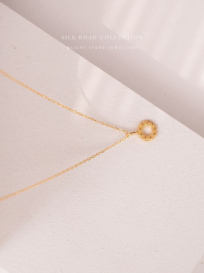 Sunrise - Silk Road - Gold-Plated Sterling Silver Necklace