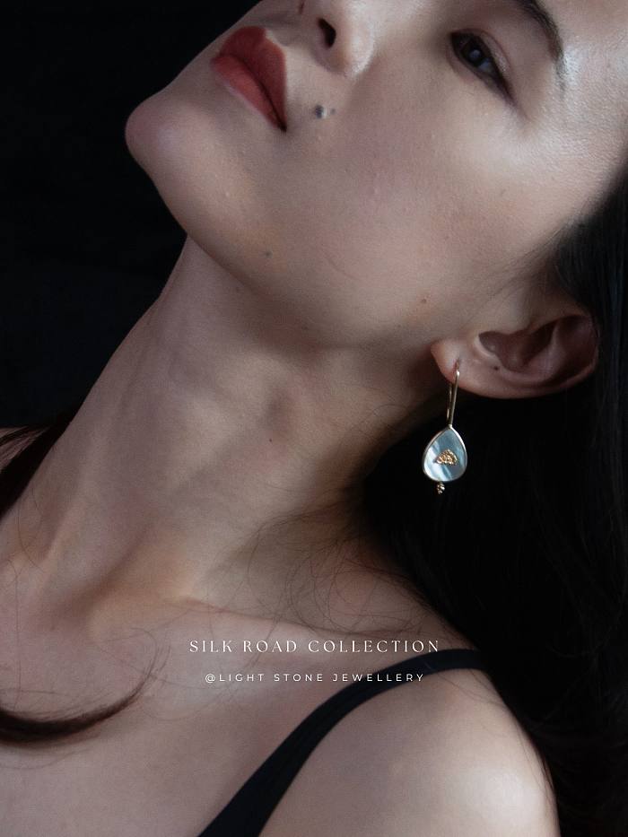 Silk Road  Fire and Water Ear Studs