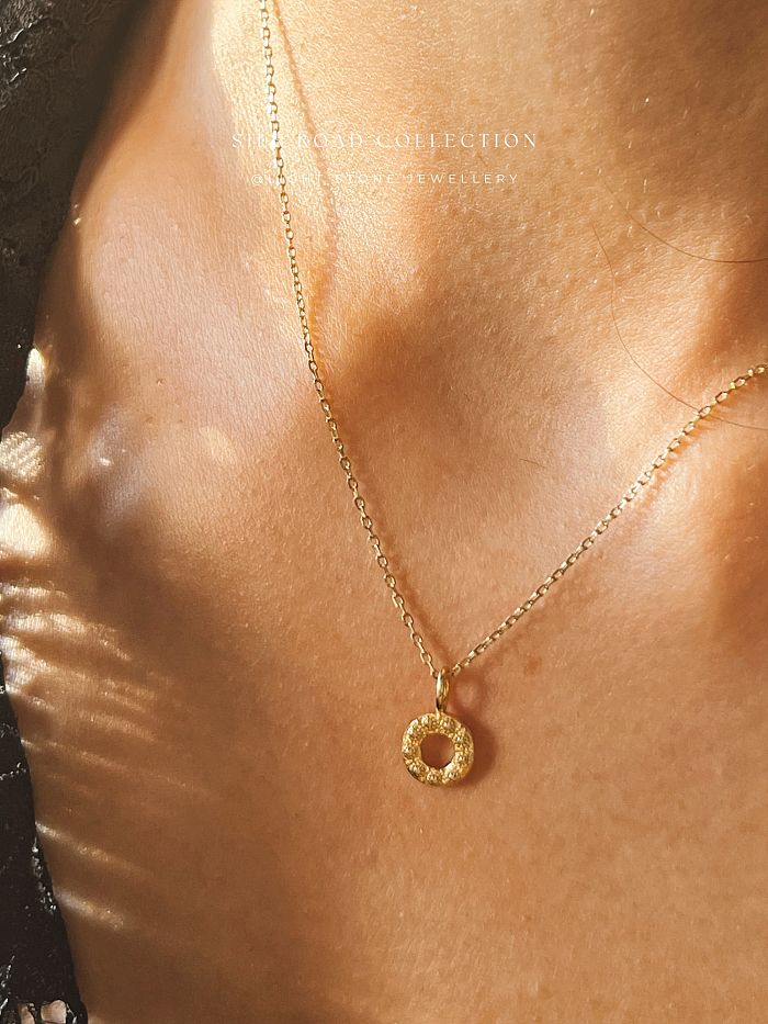 Sunrise - Silk Road - Gold-Plated Sterling Silver Necklace