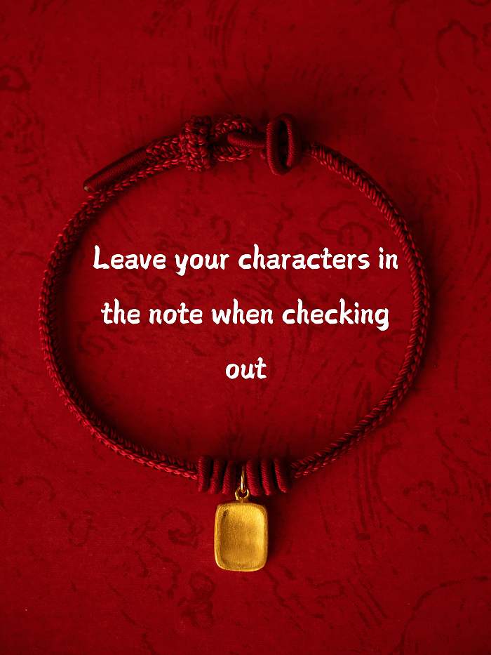 Spring Blessing Bracelet - Red String with Gold-Plated 福牌 Charm | Chinese New Year Edition