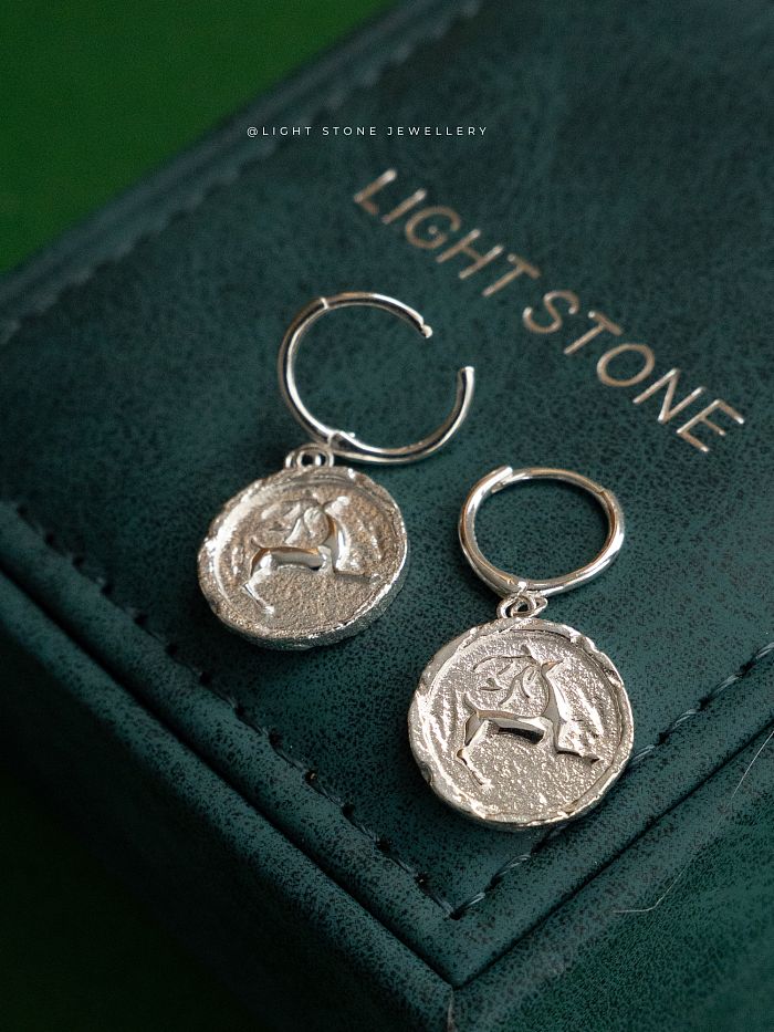 Deer | Silk Road Collection | 925 Silver & Gold Plated Earrings | Dunhuang Culture Inspired