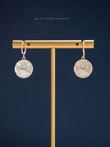 Deer | Silk Road Collection | 925 Silver & Gold Plated Earrings | Dunhuang Culture Inspired
