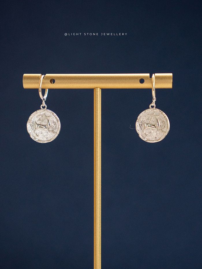 Deer | Silk Road Collection | 925 Silver & Gold Plated Earrings | Dunhuang Culture Inspired