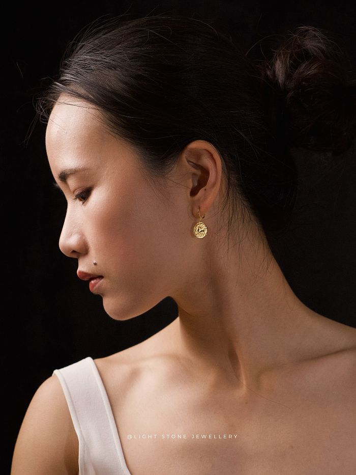 Deer | Silk Road Collection | 925 Silver & Gold Plated Earrings | Dunhuang Culture Inspired