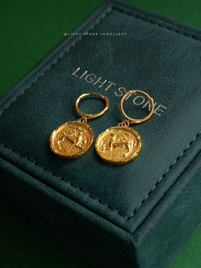 Deer | Silk Road Collection | 925 Silver & Gold Plated Earrings | Dunhuang Culture Inspired