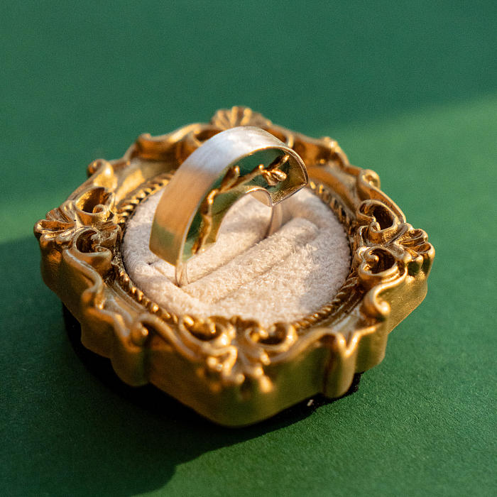 Magnolia - Green Agate - 925 Silver Ring