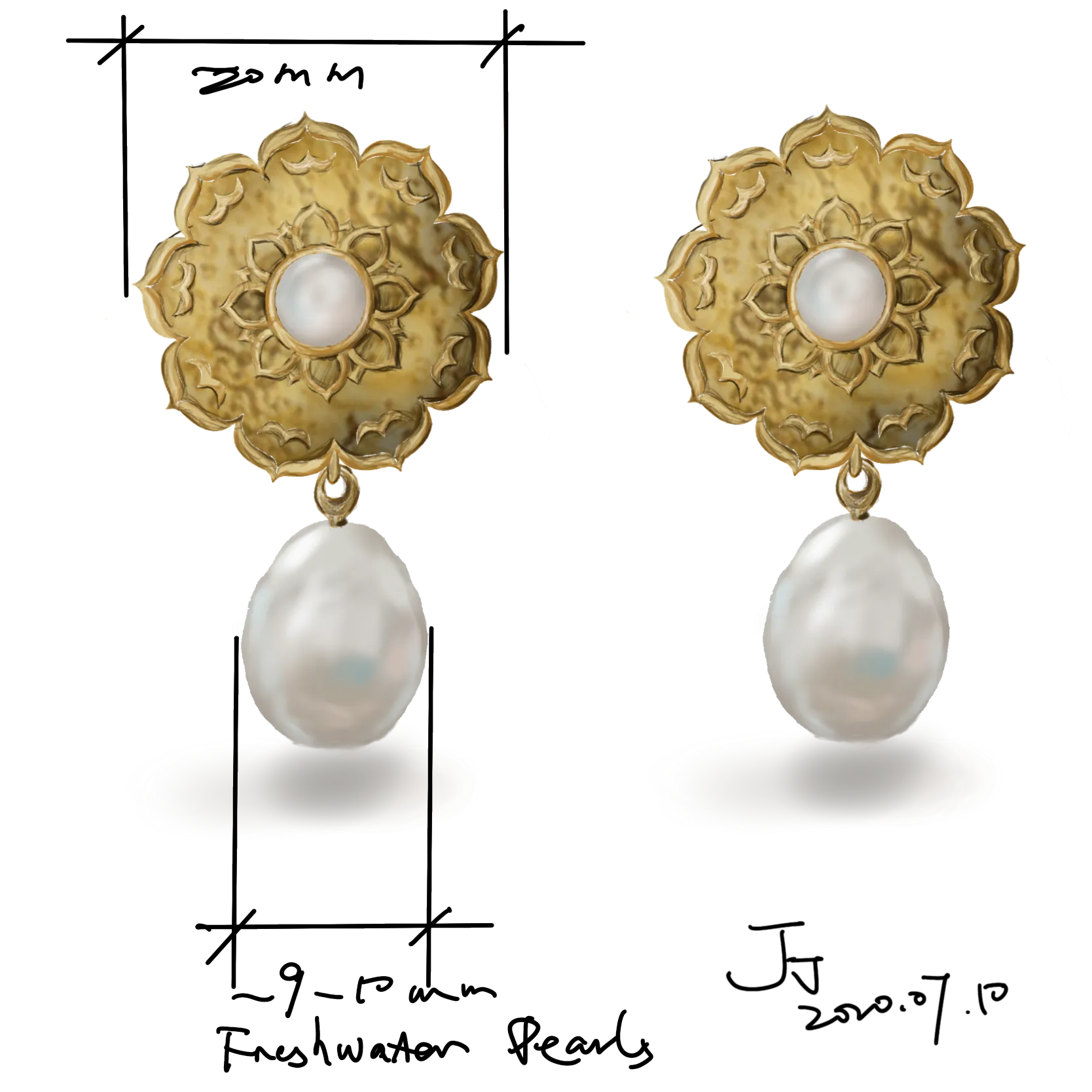 Light Stone Jewelry Detail 2
