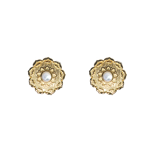 Silk Road Lotus Ear Studs