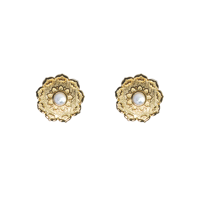 Silk Road Lotus Ear Studs