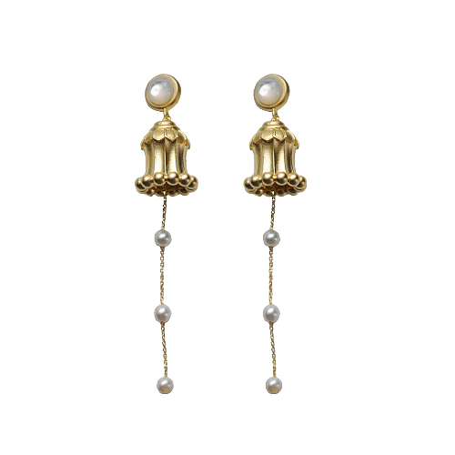 Silk Road Hua Gai Pearl Ear Stud