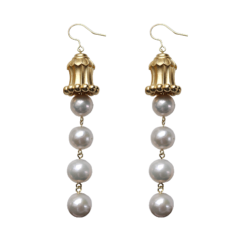 Silk Road Hua Gai Luxury Pearl Earrings