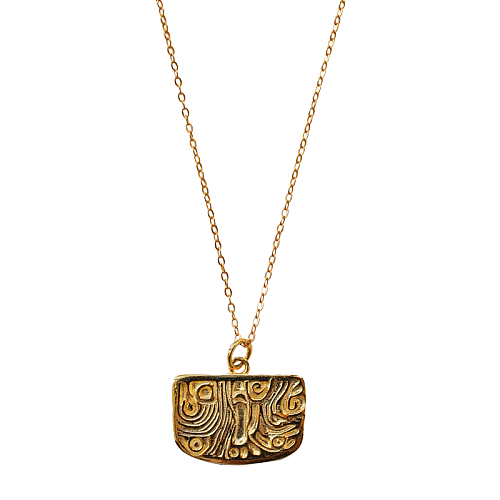 Totem Gold Phoenix Feather Necklace