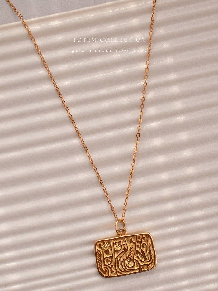 Totem Retro-Modern Phoenix  Necklace