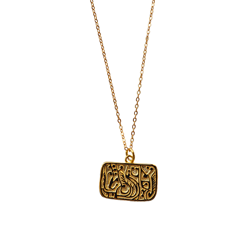 Totem Retro-Modern Phoenix  Necklace