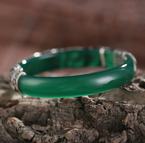 Lucky Clover - Chalcedony Mosaic Bracelet