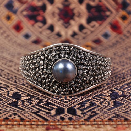 Flower Land - Tibetan Handmade Silver Bracelet