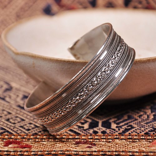 Wheat - Tibetan Handmade Silver Bracelet