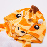 Kids Yellow Giraffe Onesie Kigurumi Pajamas Kids Animal Costumes for Unisex Children