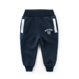 Navy Simple Toddler Boys Sweatpants Sport Jogger Pants