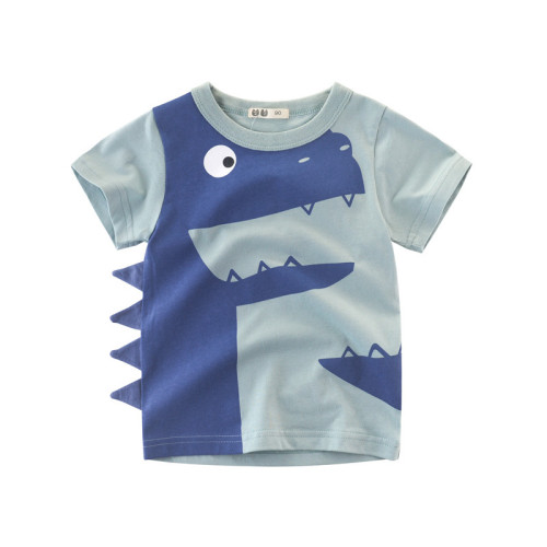 Boy 3D Dinosaur Graphics Cotton T-shirt