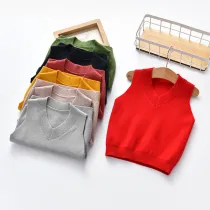 Toddler Boys Knit Pullover Vest Sweater