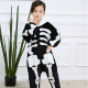 Kids Human Skeleton Onesie Kigurumi Pajamas Kids Animal Costumes for Unisex Children