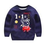 Toddler Boys Knit Pullover Upset to Keep Warm Peppa Pig Sweater
