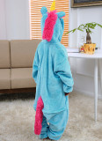 Kids Yellow Horn Unicorn Onesie Kigurumi Pajamas Kids Animal Costumes for Unisex Children