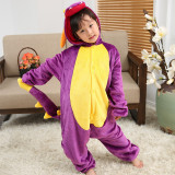 Kids Green Dinosaur Onesie Kigurumi Pajamas Kids Animal Costumes for Unisex Children