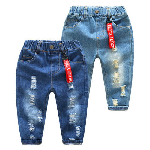 Toddler Boys Ripped Denim High Quality Jeans Pants