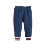 Navy Fleece Simple Toddler Boys Sweatpants Sport Jogger Pants