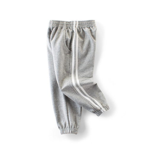 Grey Stripes Simple Toddler Boys Sweatpants Sport Jogger Pants