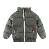 Army Toddler Boys Winter Warm Down Jacket Coat Cotton Padded Thick Outerwear