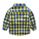 Toddler Boys Multicolor Thicken Wool Fleece Cotton Plaid Shirt