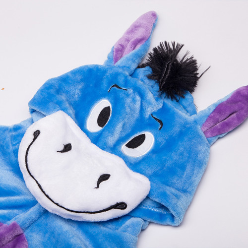 Kids Donkey Onesie Kigurumi Pajamas Kids Animal Costumes for Unisex Children
