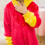 Kids Yellow Bear Onesie Kigurumi Pajamas Kids Animal Costumes for Unisex Children