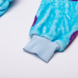 Kids Blue Ox Onesie Kigurumi Pajamas Kids Animal Costumes for Unisex Children