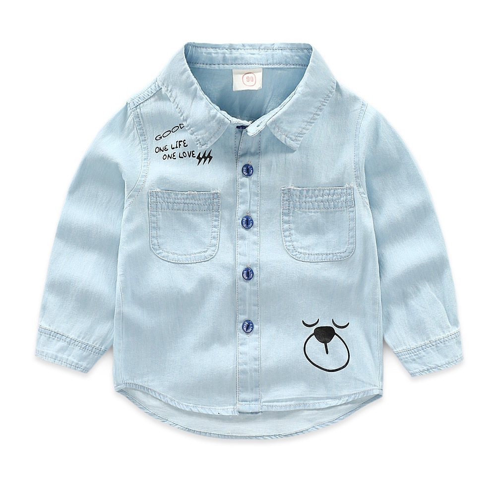 Blue Casual Shirt For Baby Boys