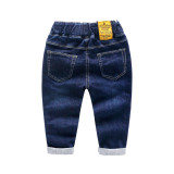 Toddler Boys Pure Color Denim High Quality Jeans Pants