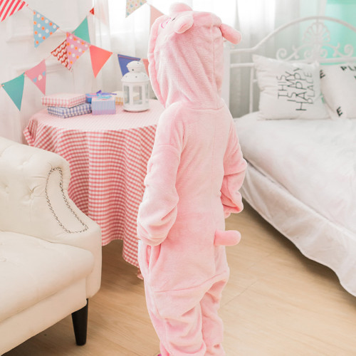 Kids Pink Pig Onesie Kigurumi Pajamas Kids Animal Costumes for Unisex Children